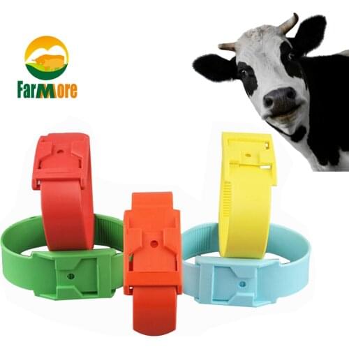 Multicolor Cattle Identification Ring Cow Mark Band Green Red Yellow Orange Blue Color Footmark Band Farm Animal