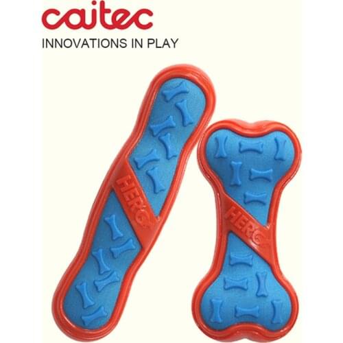 CAITEC Dog Toys Squeaking Stick and Bone Floatable Springy Suitable for Tossing and Chasing Soft