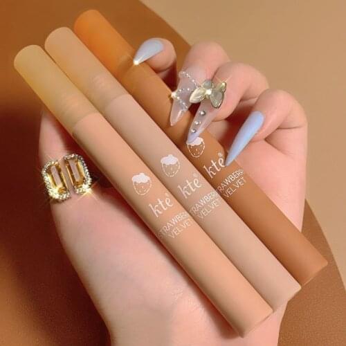 Chestnut Velvet Matte Liquid Lipstick Waterproof Lip gloss Long Lasting Lipstick Women Red Lip Tint Beauty Cosmetic TSLM1