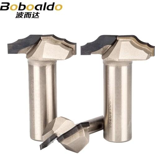 1pc 1/2" 1/4" Shank PCD Cabinet Door Carving Router Bit Diamond CVD Coating Edge Mould Endmill Woodworking Cutter