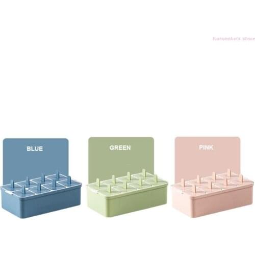 Square 8-grid Ice Cube Tray Kitchen Mini Ice Container for freezer Separate Design Ice Moulds Ice Lolly Sticks