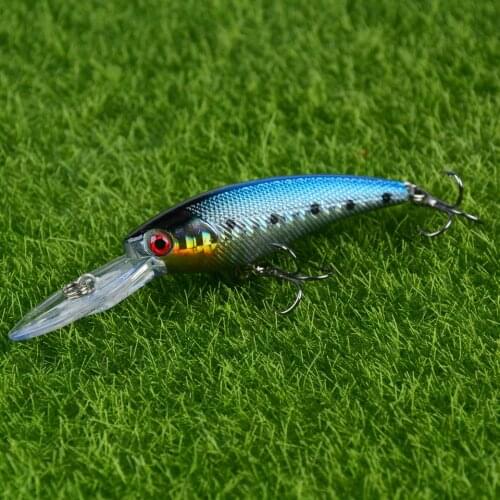 LINGYUE 9CM 8.5G Fishing Lure Hard Plastic Minnow Baits Floating Wobbler Diving 0-1.8M Crankbait 6# Hooks Trolling Pesca H054