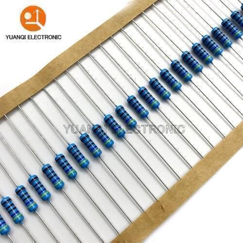 50pcs 1/2W Metal film resistor 1% 0.33R 0.36R 0.39R 0.43R 0.47R 0.5R 0.56R 0.62R 0.33 0.36 0.39 0.43 0.47 0.5 0.56 0.62 ohm
