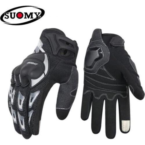 SUOMY Motorcycle Gloves Touch Screen Gloves Guantes Moto Motorbike Motorcycle Racing Riding Gloves For Motorcycle Full Finger