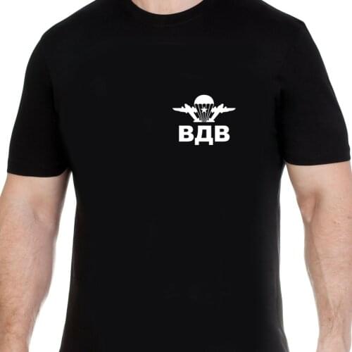 Men t-shirt with Russian airborn T-Shirts russia putin military cult Mens Clothing Casual shirts