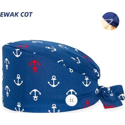 New Good Quality Nurse Cap Beauty Salon Pet Hospital Surgical Cap Dental Pharmacy Laboratory Scrub Cap Clinic Clinical Cap Scrub