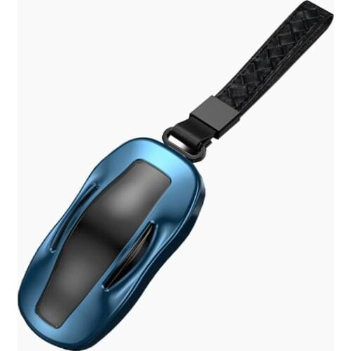 Portable Car Key Cover for Tesla Model 3/S Model X/Y Fully Protection Case Bag Practical Automotive Accessories R3MD