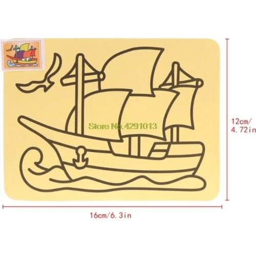 Color Sand Painting Creative Art Yellow Paper Drawing Tools Crafts Kids Toy Drop Shipping Support
