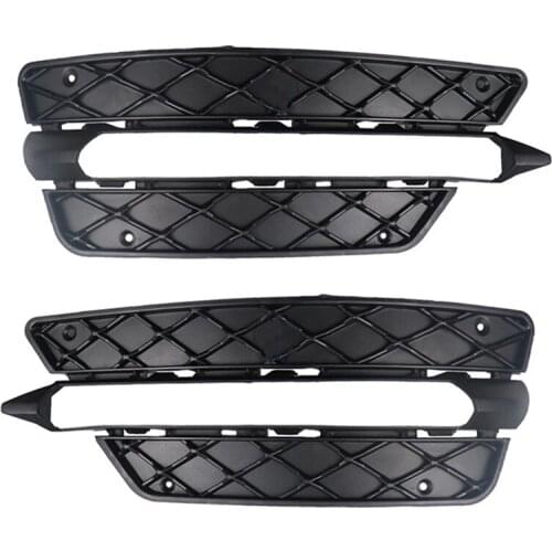 Car Front Bumper Grille Fog Lamp Cover Grille for Mercedes Benz W204 C-Class 2012-2014 2048851353 2048851453