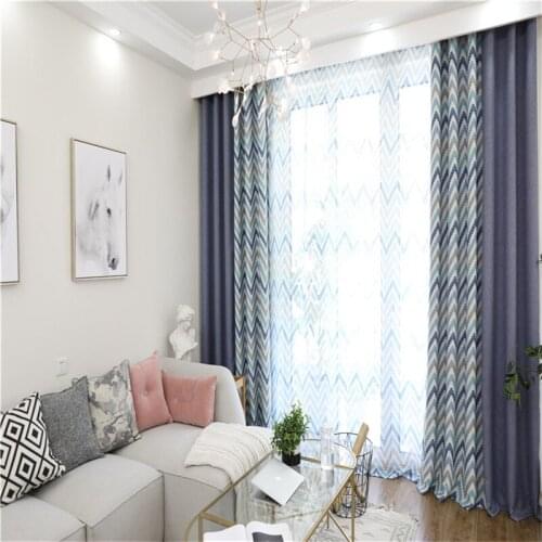 Modern Cotton Linen Full Shading Window Curtain Blackout Curtains For Bedroom Living Room Vorhang