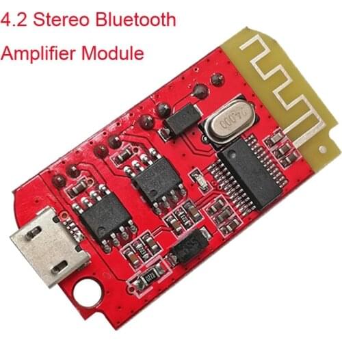 CT14 Micro 4.2 Stereo Bluetooth Power Amplifier Board Module 5VF 5W + 5W Mini with Charging Port for Converting Idle Sound Box