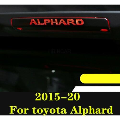 For toyota Alphard 2015-20 High parking brake lights car modified brake light stickers Decoration modification accessories