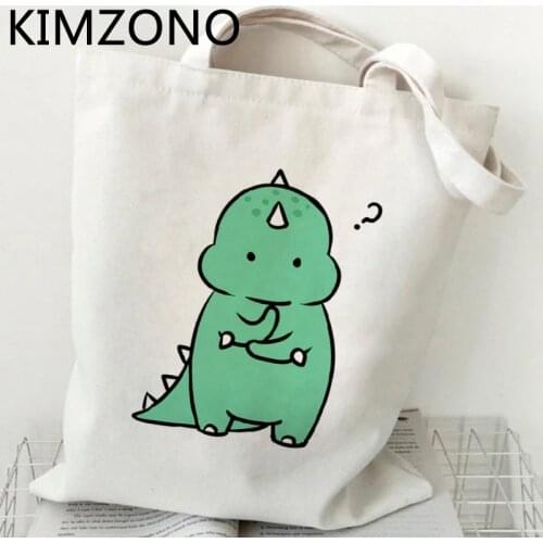 Dinosaur shopping bag shopper shopping grocery bolsas de tela bag bolsas reutilizables reciclaje sacola tote sac toile