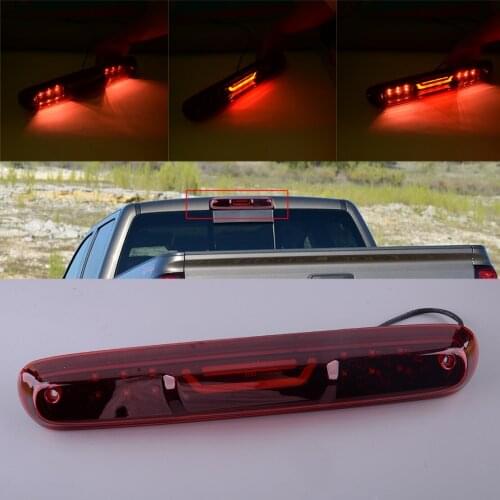 Rear High Level LED Third 3rd Brake Stop Light Cargo Lamp Fit for Chevrolet Silverado GMC Sierra 02HLA4524ARD 02HLA4524ABK