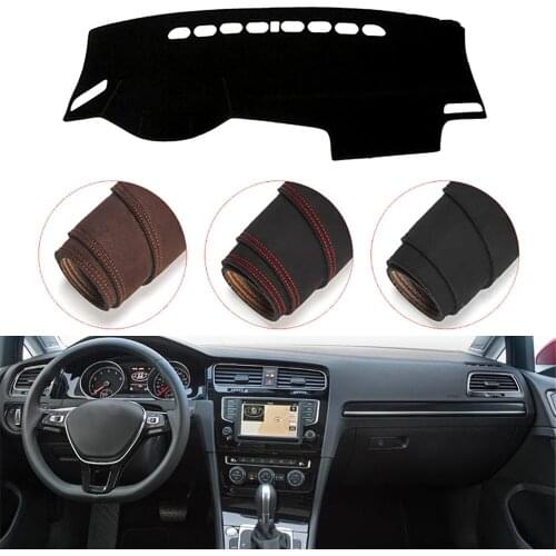 Console Dashboard Suede Mat Protector Sunshield Cover Fit For VolksWagen Golf 7 MK7 2013-2018