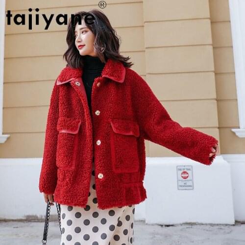 Winter Women Coats 2021 Real Fur Coat Woman Natural 100%wool Jackets Female Sheep Fur Parkas Clothes Abrigo Mujer TN754