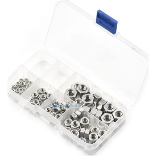 1 Box / Lot 304 Stainless Steel Nut Protection Fasteners M3 M4 M5 M6 M8 Hex Head Nuts Protection Lock Hardware Fittings