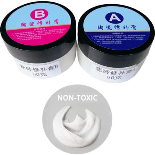 2 Pcs Tile Fixing Amazing Repair Glue Agent Ceramic Repair Paste Household Items Professional AB Glue Seamless