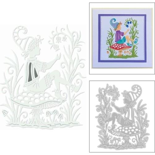 2020 New Christmas Hat Elf Metal Cutting Dies Flowers and Leaves Mushroom Die Scrapbooking For Crafts Card Making No Stamps Sets