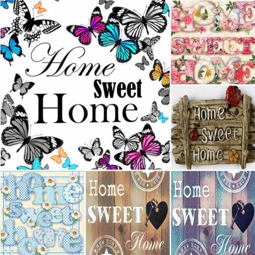 5D DIY Diamond Painting Welcome Signs Diamond Embroidery Full Drill Cross Stitch Rhinestone Mosaic Home Decor Handmade Gift