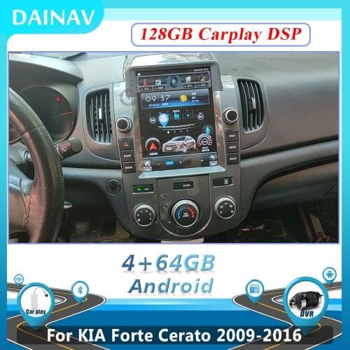 Android 10 Car Radio DVD Multimedia For KIA Forte Cerato 2009-2016 Player GPS Navigation System HD Touch Screen System 2 Din