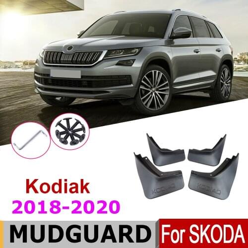 Mudguards For Skoda Kodiaq 2020-2018 4 PCS Front Rear Fender Mud Flaps Guard Splash Flap Mudguard Car Accessories 2019