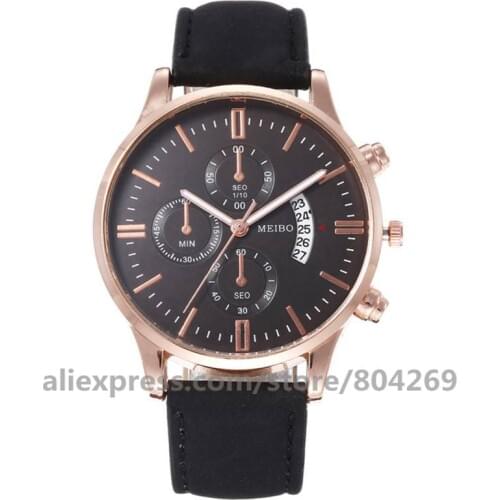 Business Watches Men Brand Luxury Sport Digital Relogio Masculino Retro Design Leather Band Alloy Case Watches Clock 920437