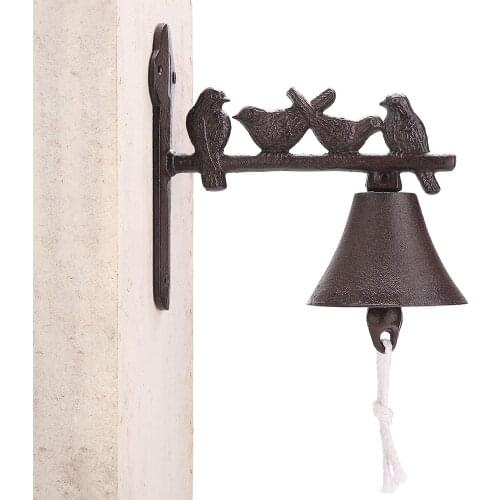 American Style Cast Iron Bell Home Stay Courtyard Garden Gate With Retro Decoration Doorbell