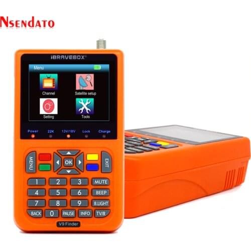 3.5 inch LCD V9 Finder HD DVB-S/S2 Digital Satellite Satfinder HD H.265 MPEG-4 DVB S S2 Satellite Meter Full 1080P FTA Satfinder