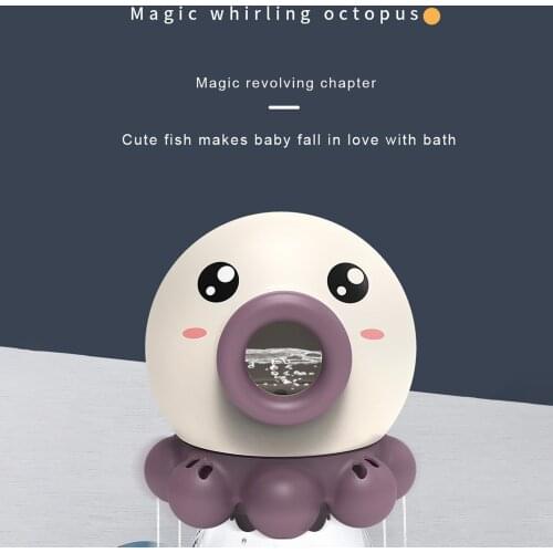 Baby Funny Water Game Bath Toy Bathing Tub Rotating Whirling Octopus Shower Faucet Spray Water Swimming Bathroom Kids Toys#g4