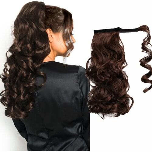 Amir Ponytail Clip In Hair Extensions Fake Ponytail Wrap Around Hairpieces Clip In Synthetic Hairpiece For Women