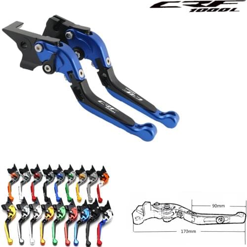 For HONDA CRF1000L CRF 1000L CRF1000 L 2016 2017 2018 Folding Extendable Adjustable Brakes Clutch Levers Motorcycle Accessories