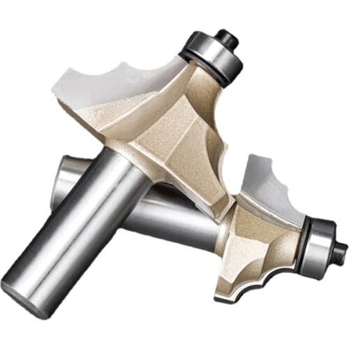 1/4 1/2 Inch Shank Double R Line Milling Cutter Use for Engraving Machine Hardwood Processing Woodworking Tools Router Bits