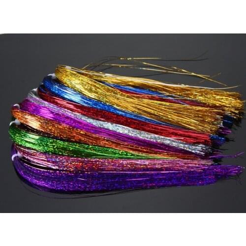 Holographic Flashabou Holo Hedron Fly Tying Materials ; 1/69" Wide By 12" Long
