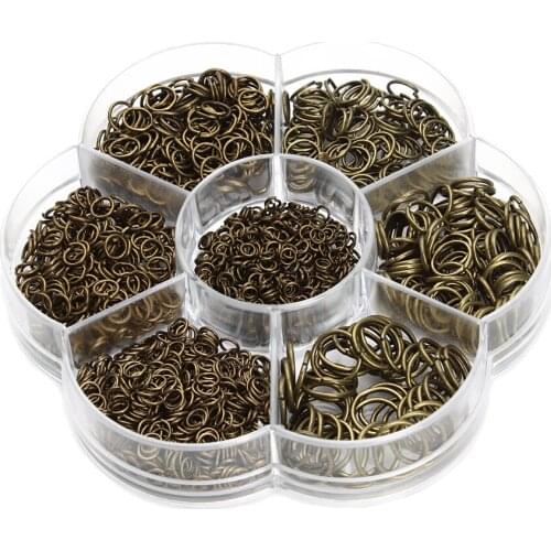 Box Iron Plated Desoldering Rings Open Cut Rings Jewelry Link