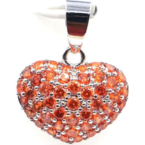 44x28mm Multi Color Hollow 4.9g Created Tourmaline Peridot Tanzanite Blue Topaz Cz Bride Wedding 925 Sterling Silver Pendant