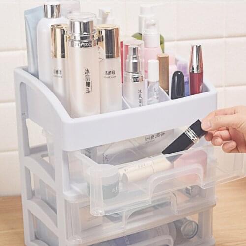 1pcs Drawer Type Mini Box Can Be Used To Store Cosmetics, Stationery, Remote Control and Other Multi-Layer Storage Boxes