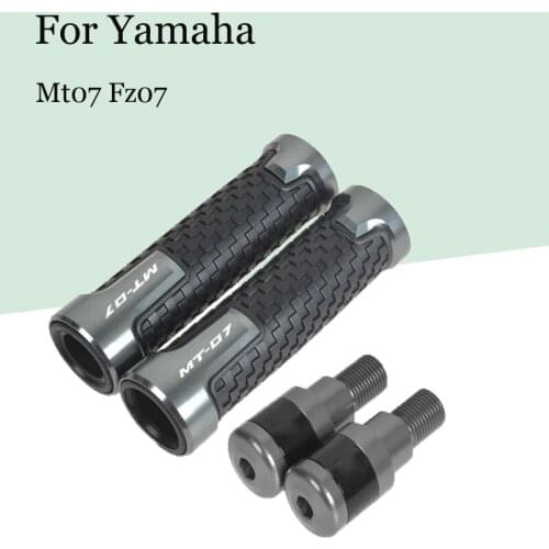 For Yamaha Mt07 Fz07 Motorcycle Modification Aluminum Alloy Handle Cover Hand Grip Handle Gel Plug Motorcycle Handlebar