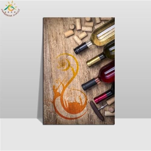 Islamic Art Wine Bottle Art Scroll Painting Canvas Vintage Poster and Prints Wall Art Pictures Bedroom Farmhouse Decoration