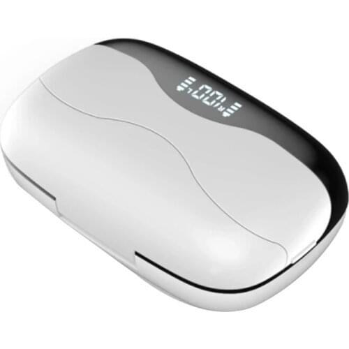 TWS Bluetooth 5.0 Earphone Wireless Earbuds Headphones 2 in 1 Power Bank 9D Press Control with LED Display