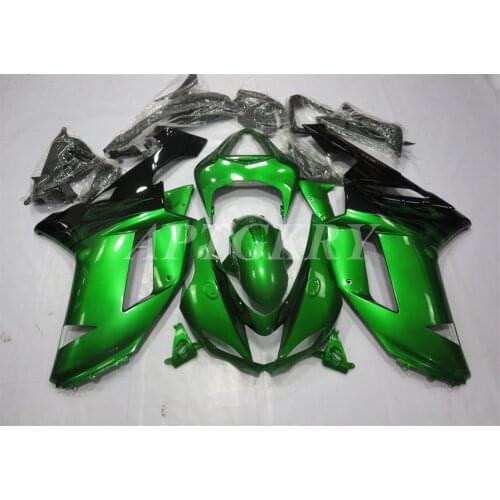 New ABS Plastic Shell Motorcycle Fairing kit Fit For Kawasaki Ninja ZX6R 636 ZX-6R 2007 2008 Bodywork set Custom Green Black