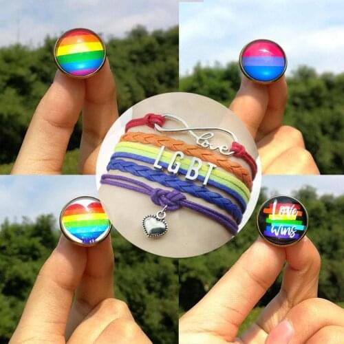 Wrap Gay Pride LGBT Rainbow Bracelet Infinity Love Friendship Gifts Wedding Personal Jewelry