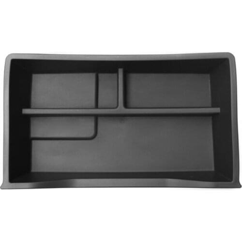 For Model Y Anti-skid Under Seat Storage Tray Flocking ABS Organizer Car Interior Items Container