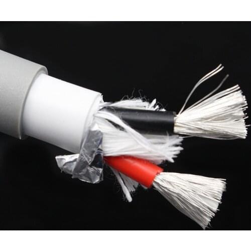 Silver-plated copper cable 2core 2 square fever speaker cable audio cable speaker cable center line main speaker cable