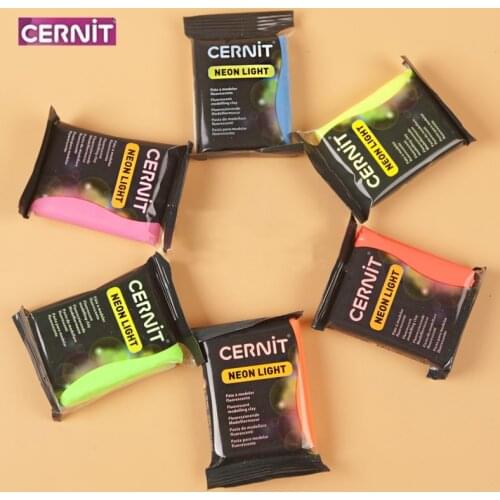 56g professional polymer neon color series special soft clay model material hand-made clay DIY flower dolls advanced clay