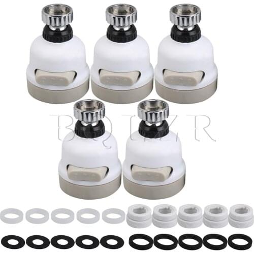 BQLZR 5 x Moveable Kitchen Tap Head 360°Faucet Device Water Saving Sprayer