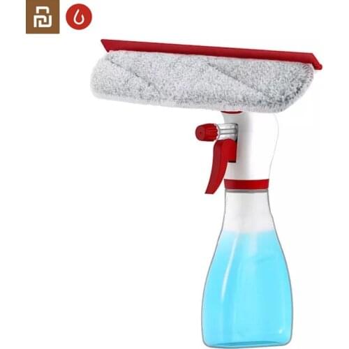 Youpin yijie 2 in1 Time-lapse Sprayer Bottle & window cleaner Cloth Cleaning Brush Mop Bendable Duster Cleaner tool