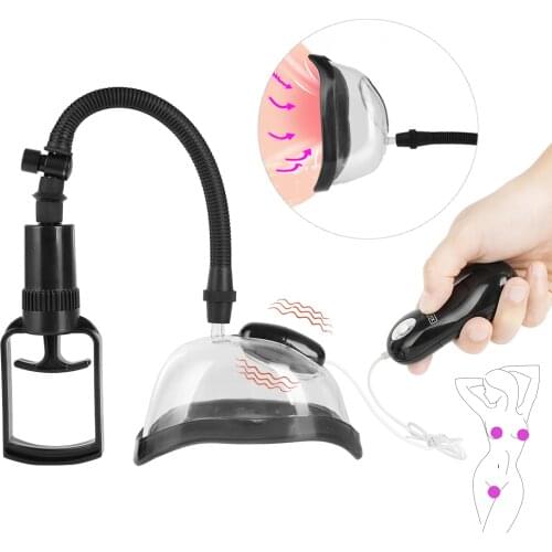 Pussy Pump For Vagina Clitoris Sucker Vibrating Clit Vibrator Remote Nipple Enlarge Vacuum Cover Adults Sex Toys Sucking Cups