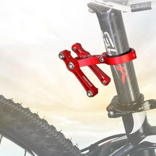 Bicycle Double Bottle Cage Conversion Seat Adapter Mount Adjustable MTB Road Bike Handlebar Water Bottle Holder Seat Post Mount