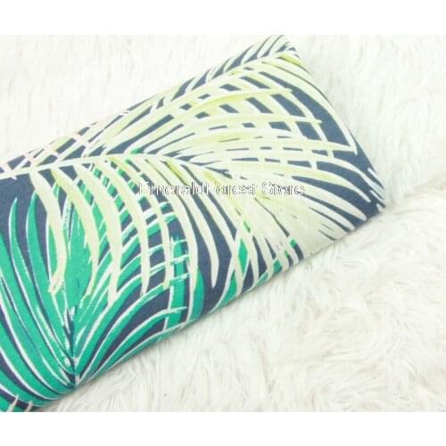 High quality plain weave printed fabric, Nordic style leaf cotton, handmade DIY clothing dress baby clothes fabric 100cmx140cm